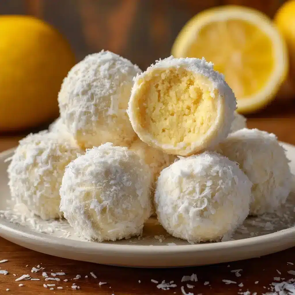 Deliciously creamy lemon truffles with a bright citrus flavor