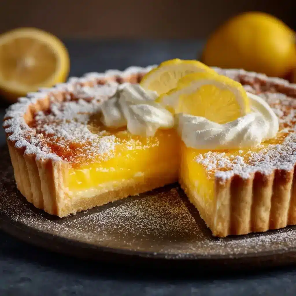 Delightful Lemon Tart 2 Deliciously crafted lemon tart topped with fresh lemon zest
