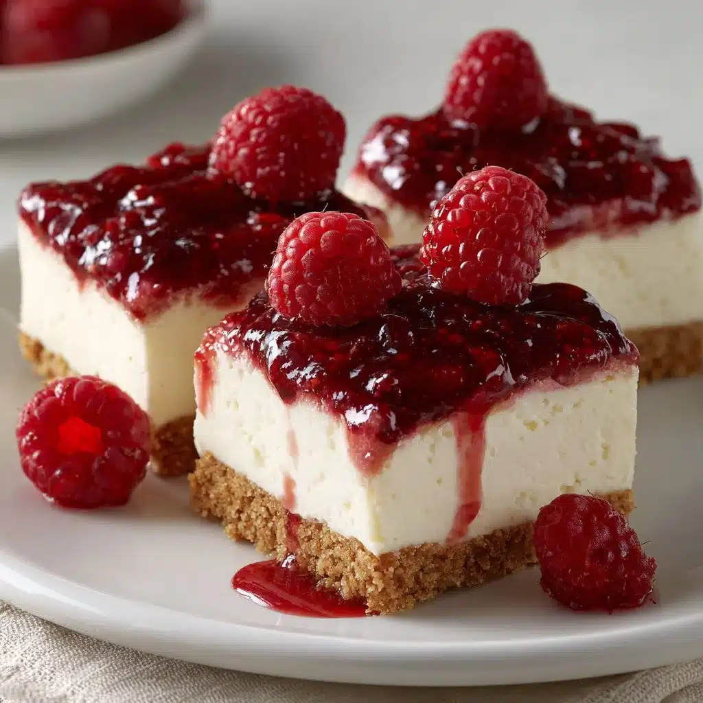 No-Bake Raspberry Cheesecake Bars 4 No-Bake Raspberry Cheesecake Bars
