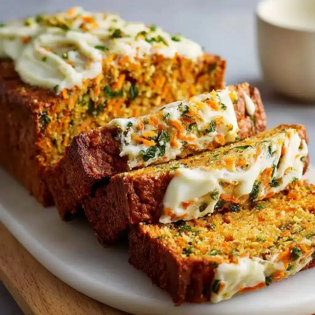 Irresistible Carrot Apple Zucchini Bread Recipe You’ll Love 3 Delicious slice of Carrot Apple Zucchini Bread on a wooden board