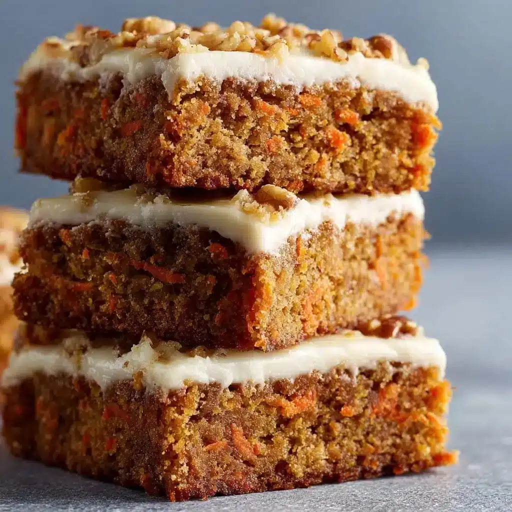 Delightful Carrot Cake Bars 3 Delicious homemade carrot cake bars with cream cheese frosting