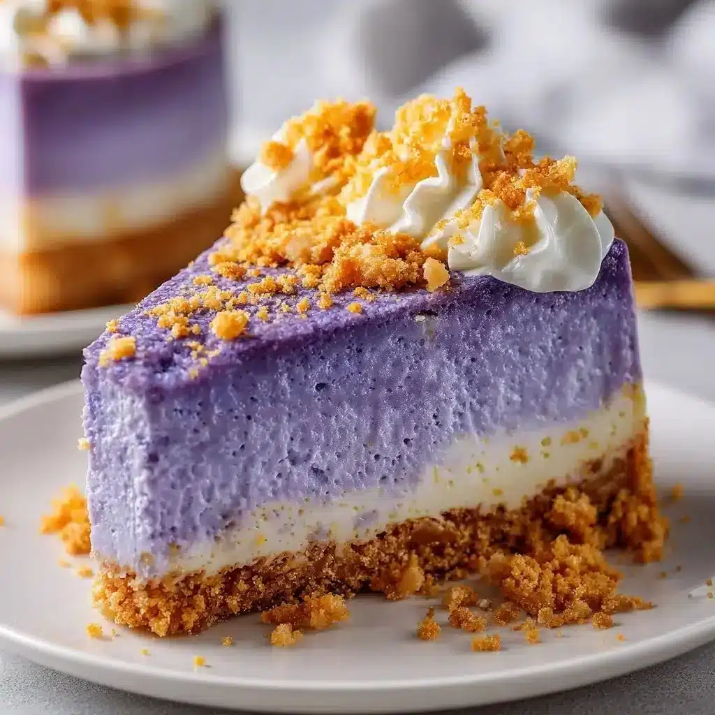 Delightful Ube Cheesecake