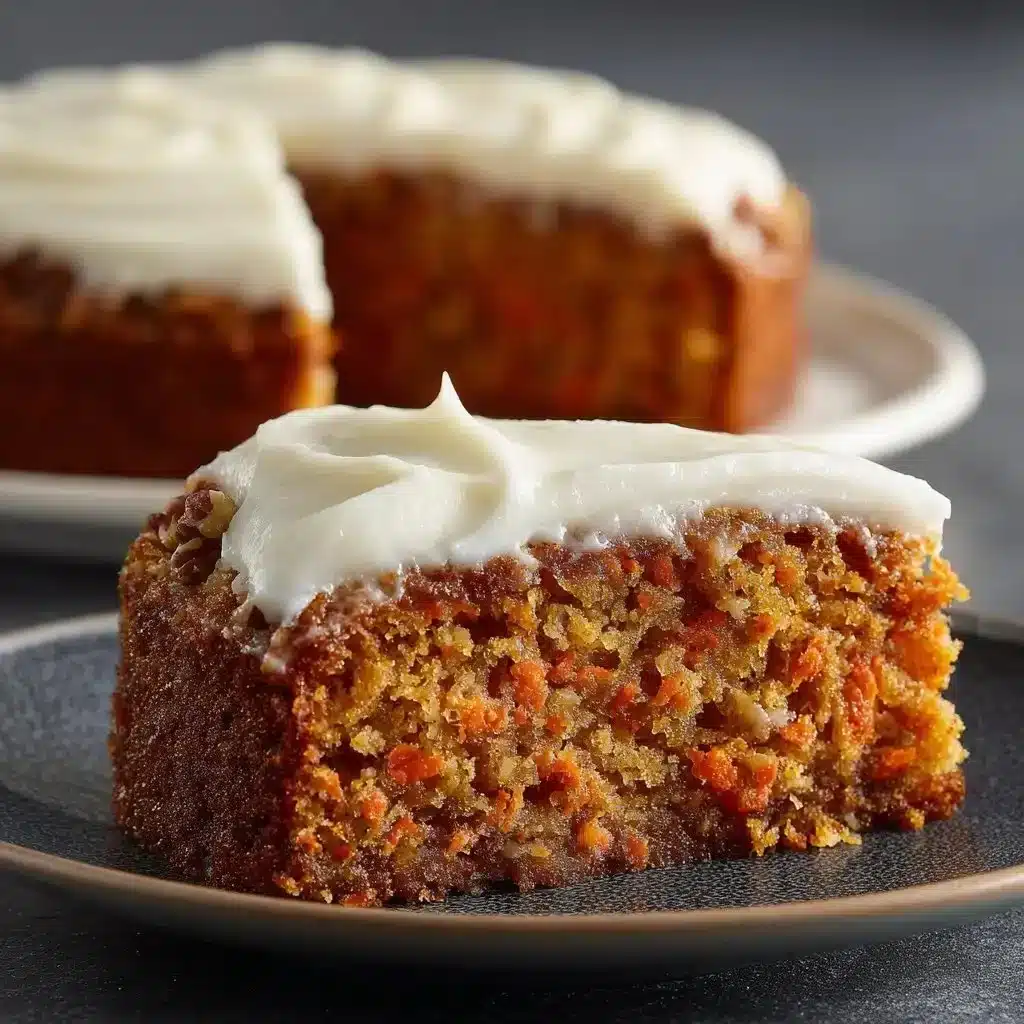 Easy Carrot Cake Recipe for Any Occasion 3 Delicious slice of easy carrot cake topped with cream cheese frosting