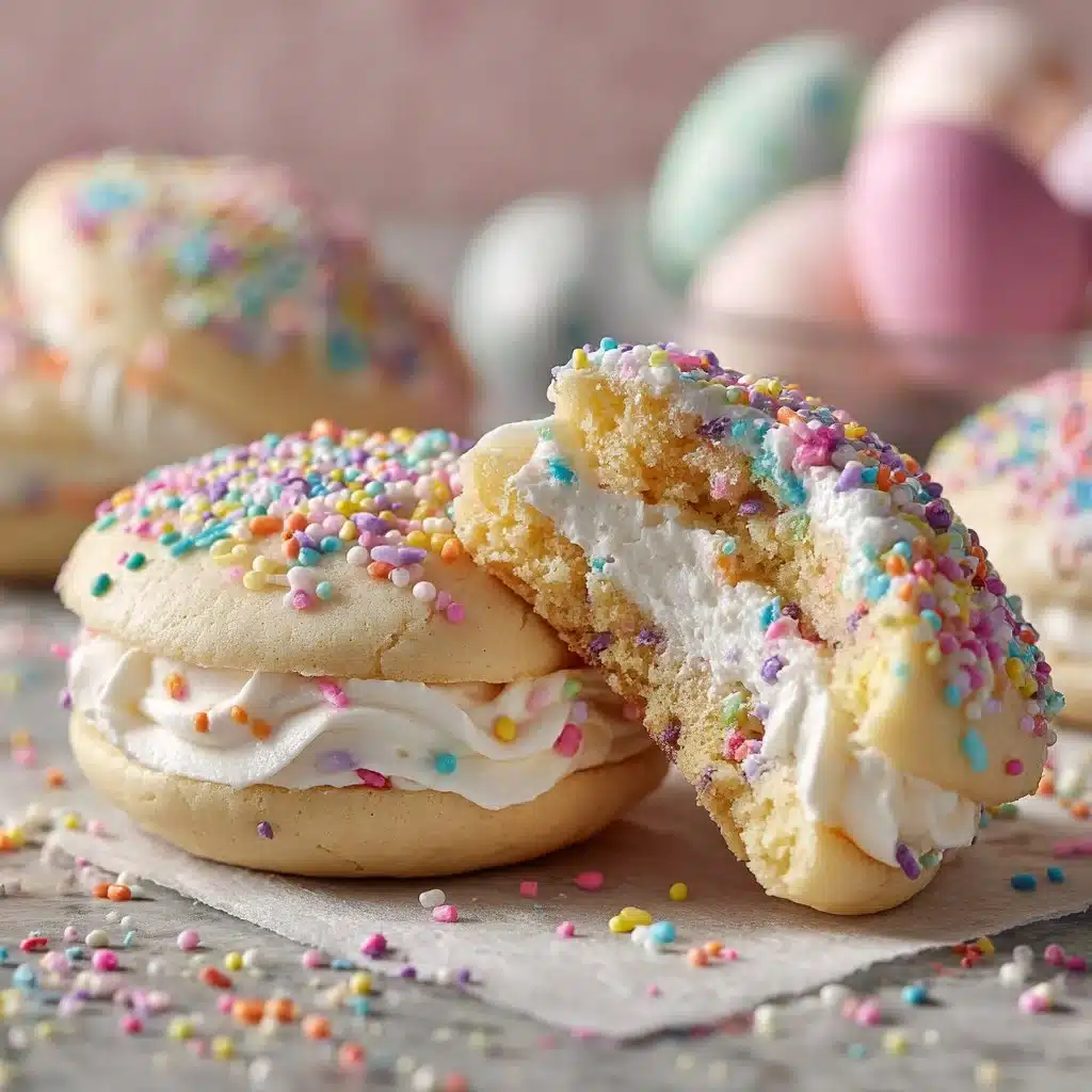 Easy Holiday Sprinkle Whoopie Pies 4 Easy Easter Sprinkle Whoopie Pies