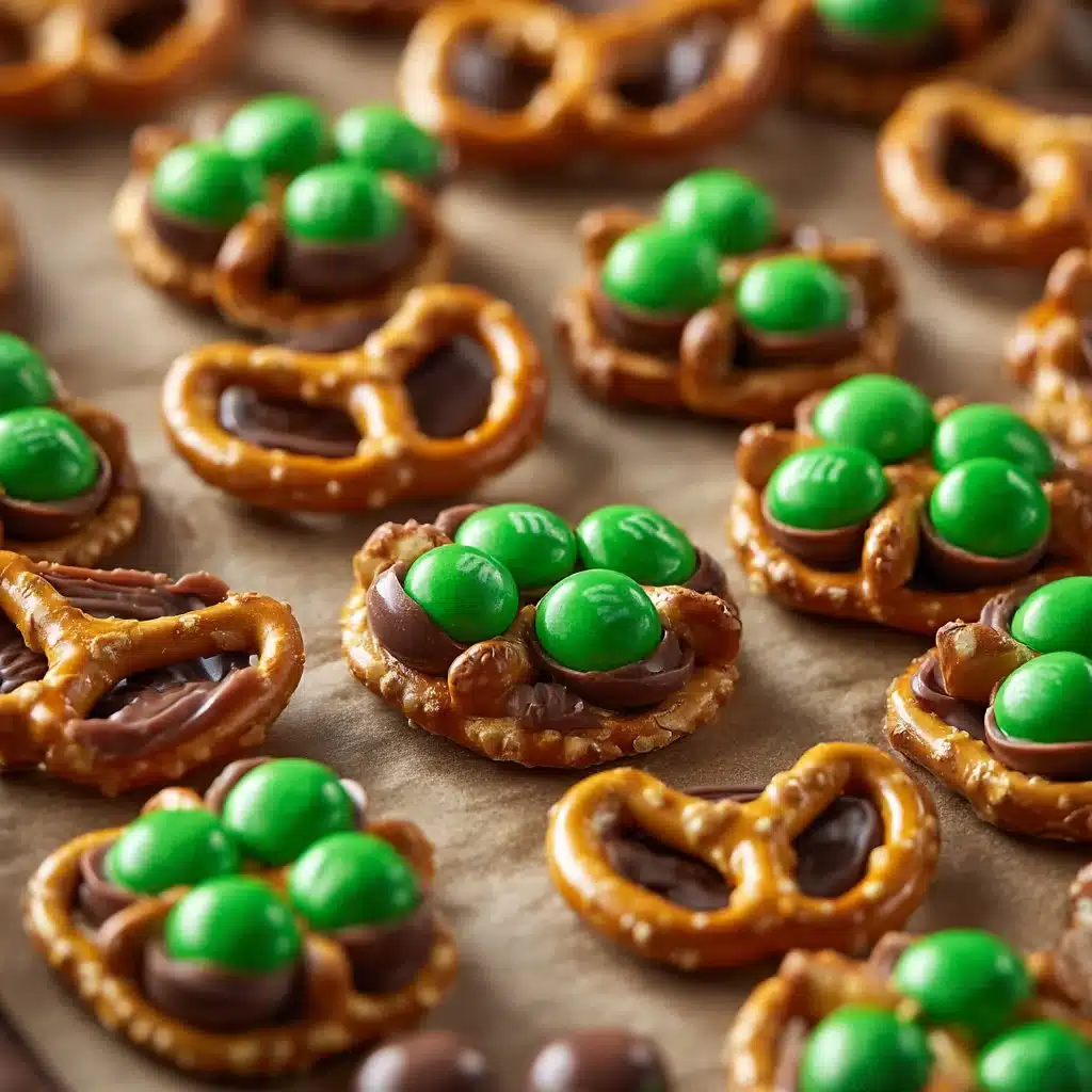 Easy Shamrock Pretzel Bites 4 Easy Shamrock Pretzel Bites
