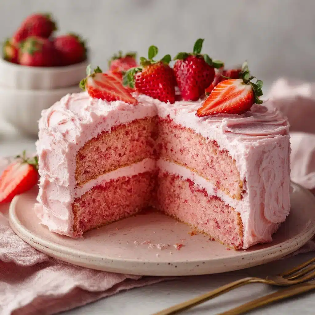 Strawberry Cake Recipe for Sweet Moments 4 Homemade Strawberry Cake