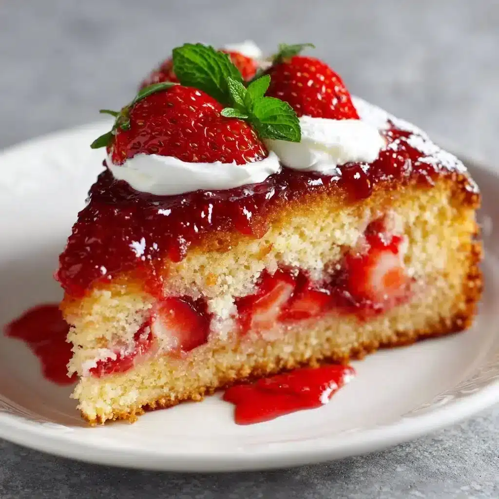 Small Batch Strawberry Cake 3 Small Batch Strawberry Cake topped with fresh strawberries and whipped cream