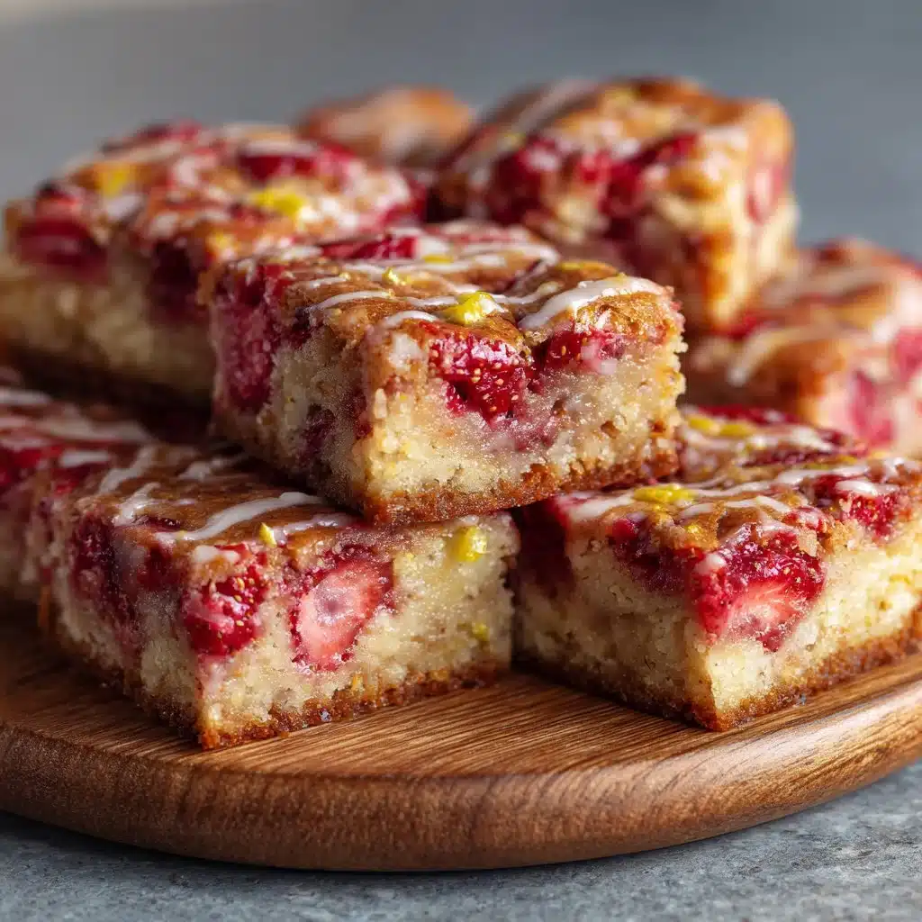 Sweet and Zesty Strawberry Lemon Blondies 4 Sweet and Zesty Strawberry Lemon Blondies