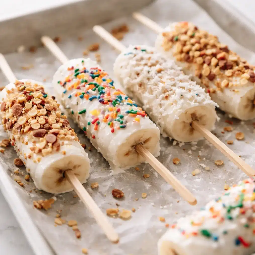 Delightful Frozen Yogurt Banana Pops 4 Delightful Frozen Yogurt Banana Pops
