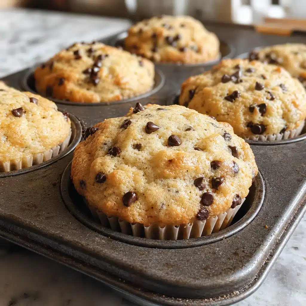 Fluffy Chocolate Chip Muffins 4 Fluffy Chocolate Chip Muffins
