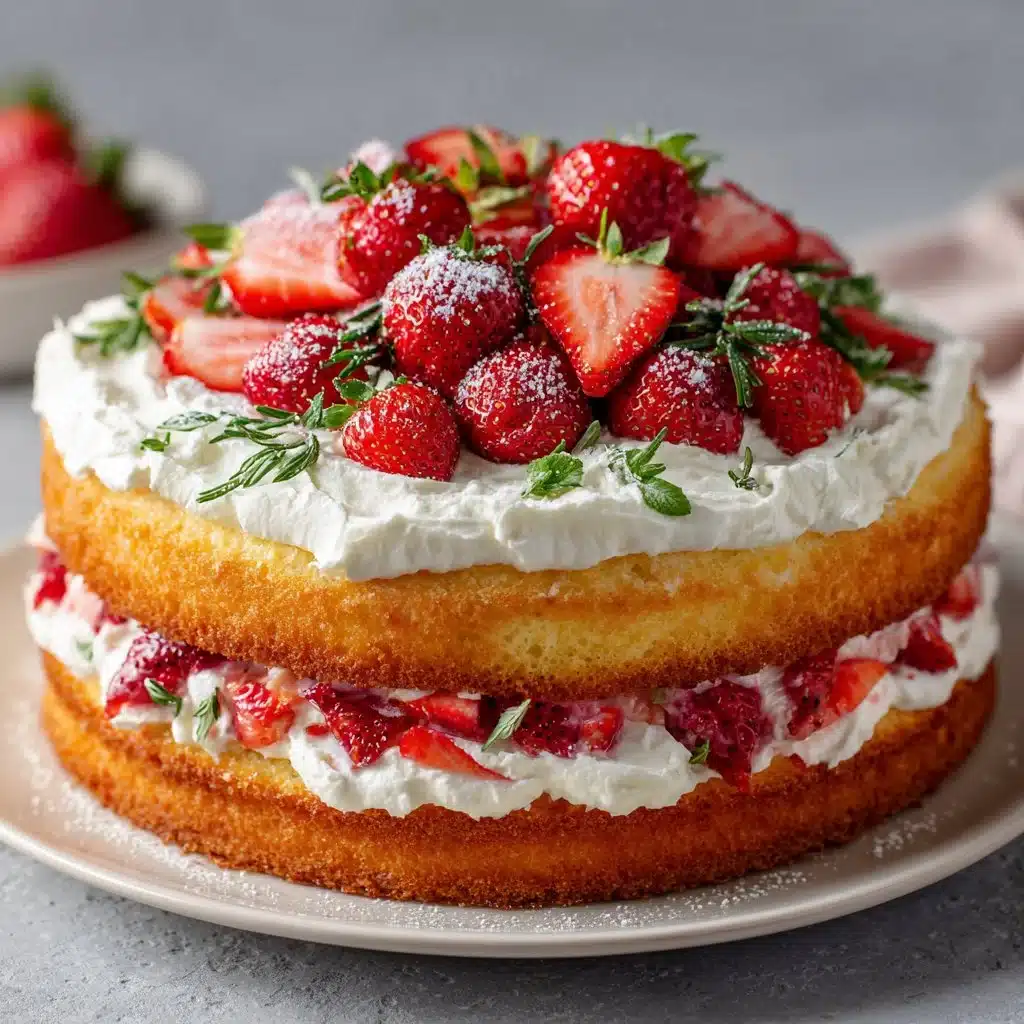 Gluten Free Strawberry Shortcake Cake