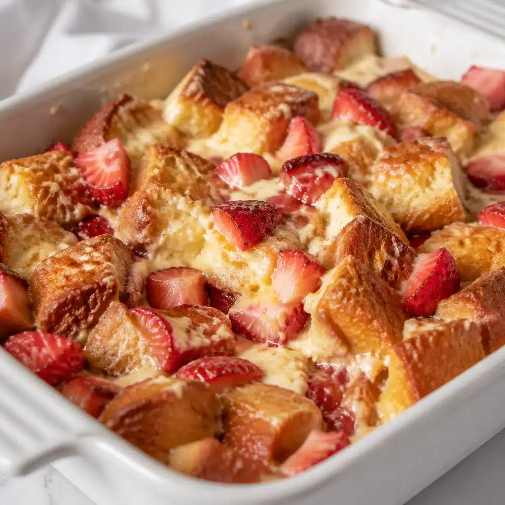 Strawberry Cheesecake French Toast Bake 4 Homemade Strawberry Cheesecake French Toast Bake