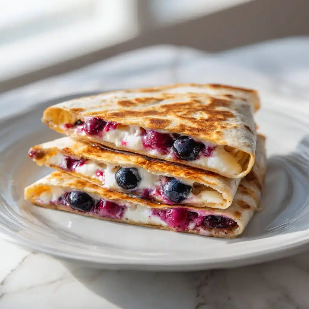 Indulgent Blueberry Cream Cheese Quesadilla 4 Indulgent Blueberry Cream Cheese Quesadilla