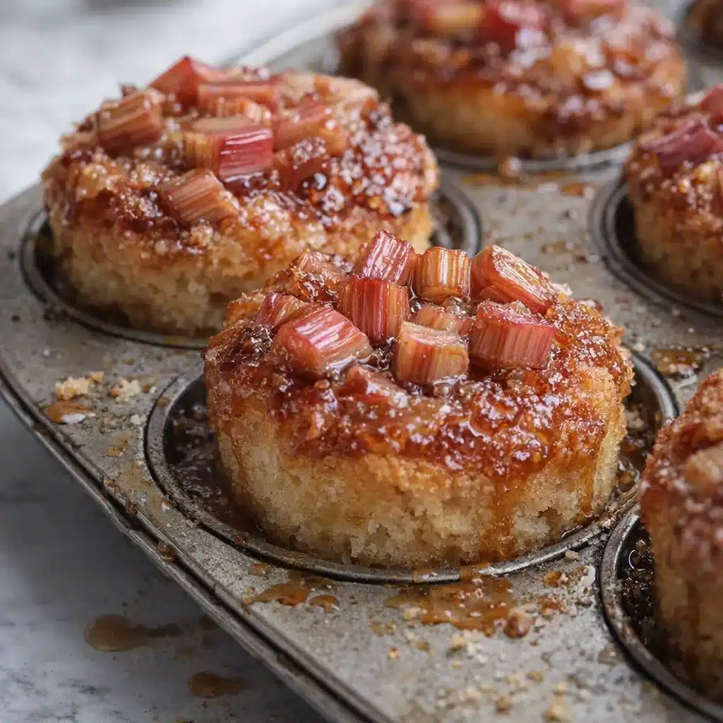 Irresistible Upside Down Rhubarb Muffins 4 Irresistible Upside Down Rhubarb Muffins