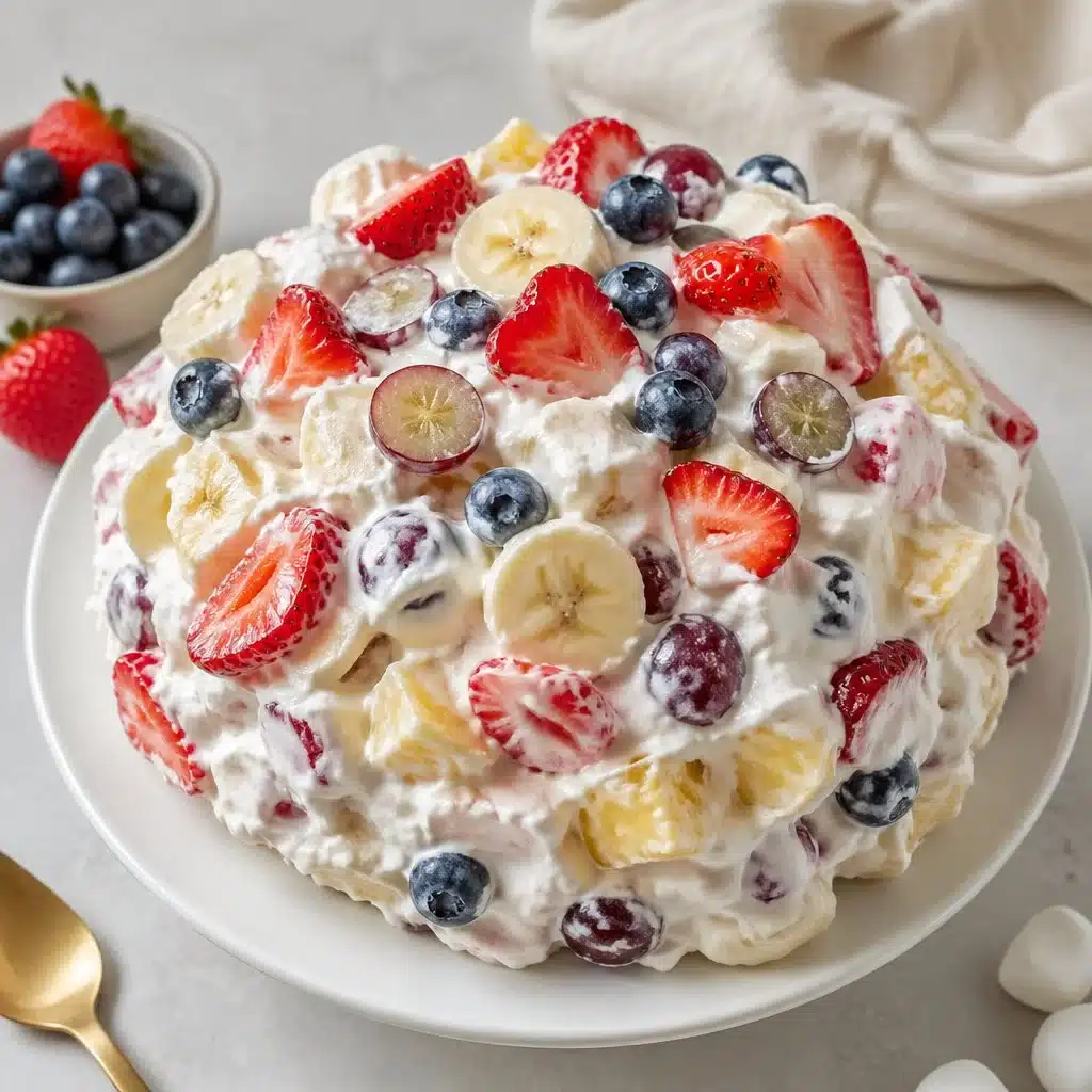 Mawmaw’s Million Dollar Fruit Salad 3 Mawmaw's Million Dollar Fruit Salad with colorful fresh fruit in a bowl