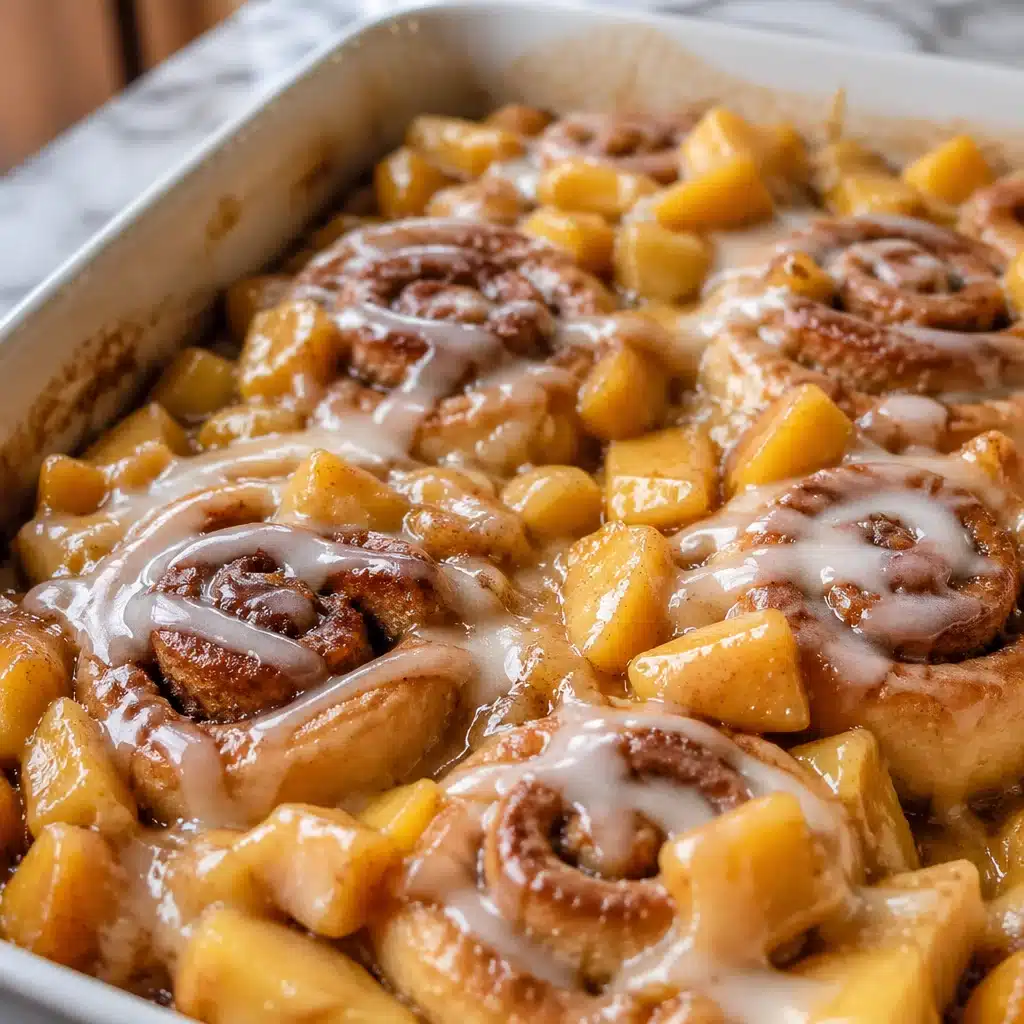 Peach Cobbler Cinnamon Rolls 4 Peach Cobbler Cinnamon Rolls