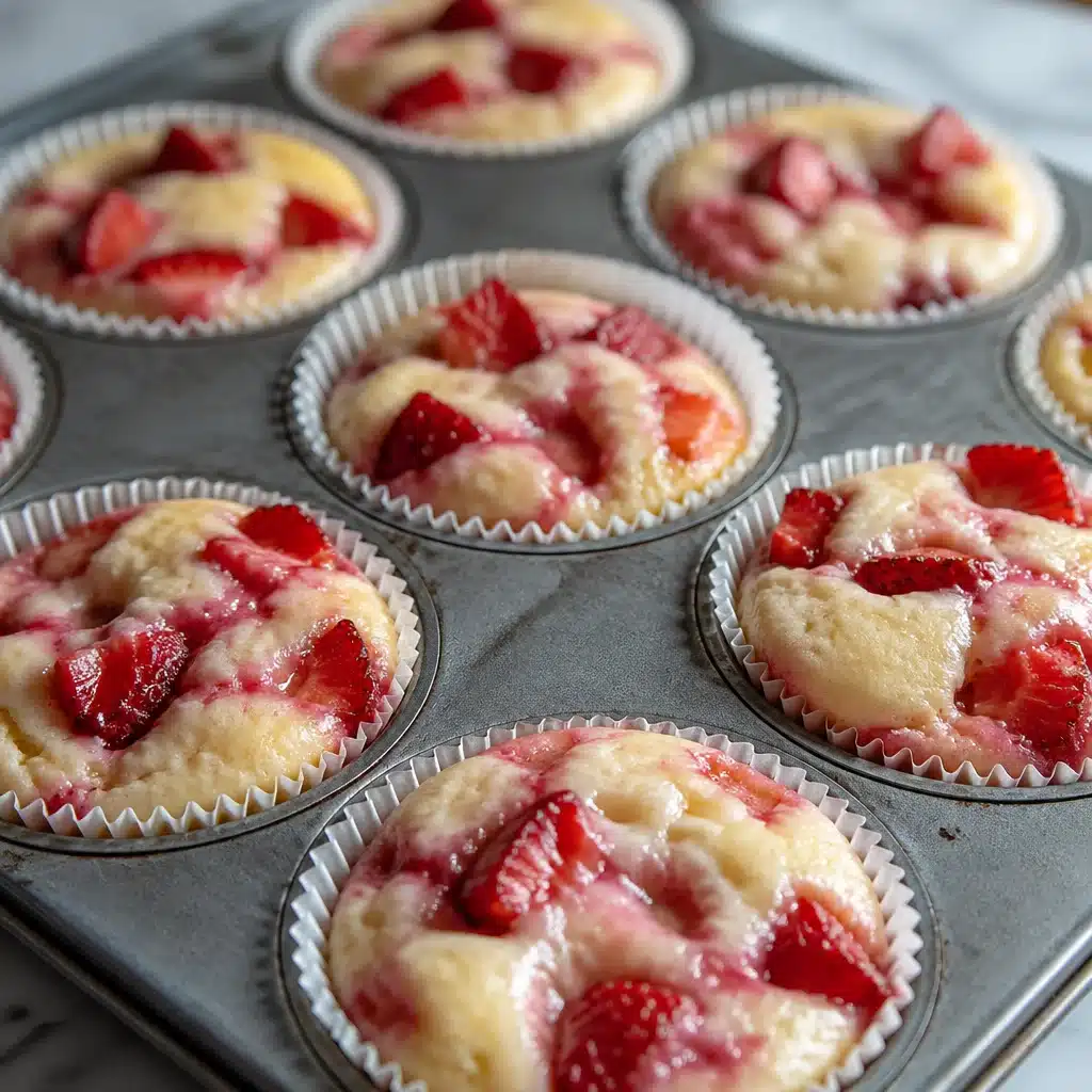 Strawberry Cheesecake Muffins 4 Strawberry Cheesecake Muffins