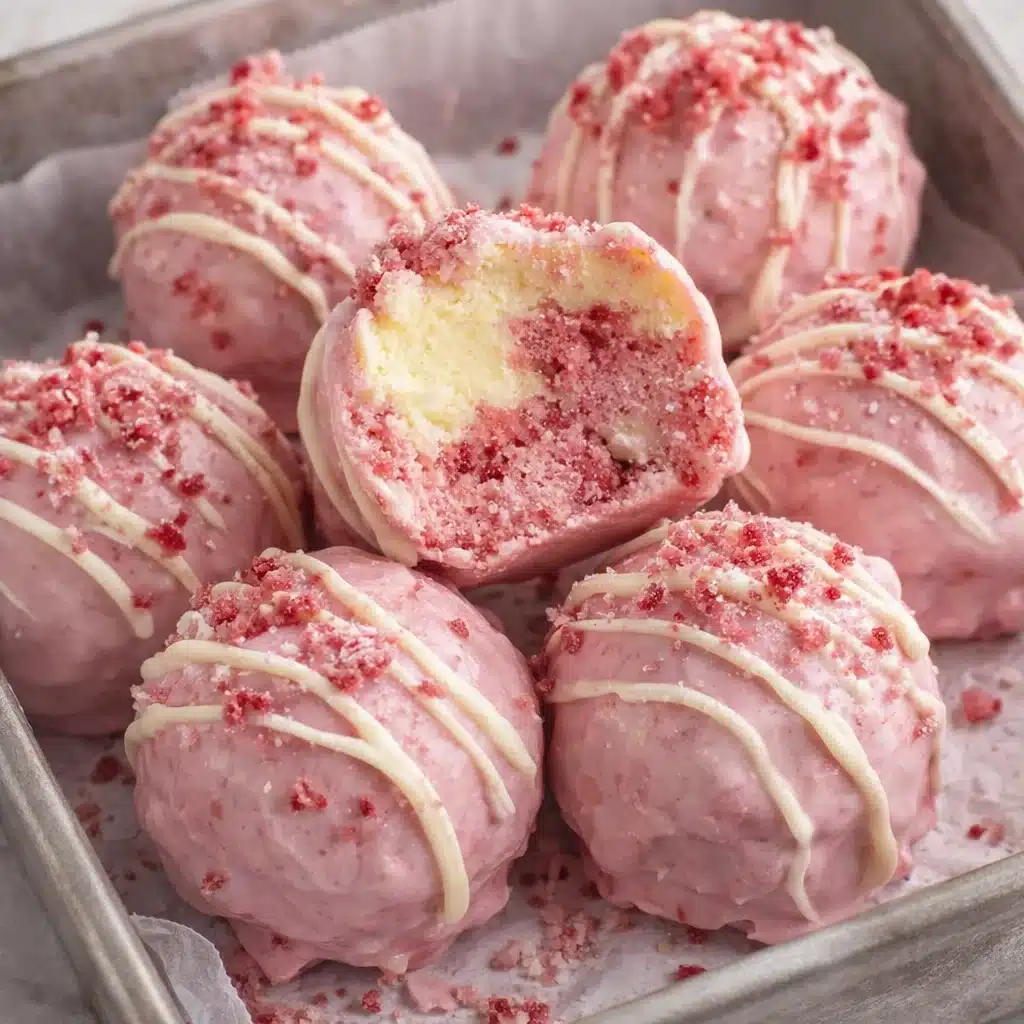Strawberry Shortcake Truffles 4 Strawberry Shortcake Truffles