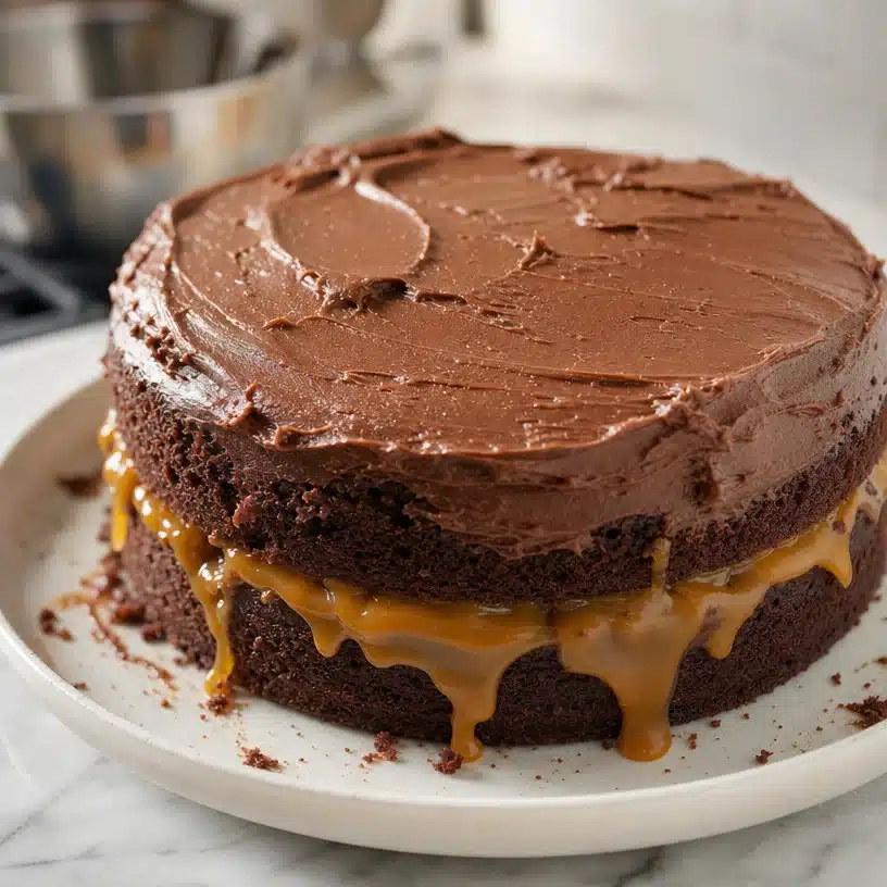 Chocolate Caramel Cake 4 Chocolate Caramel Cake