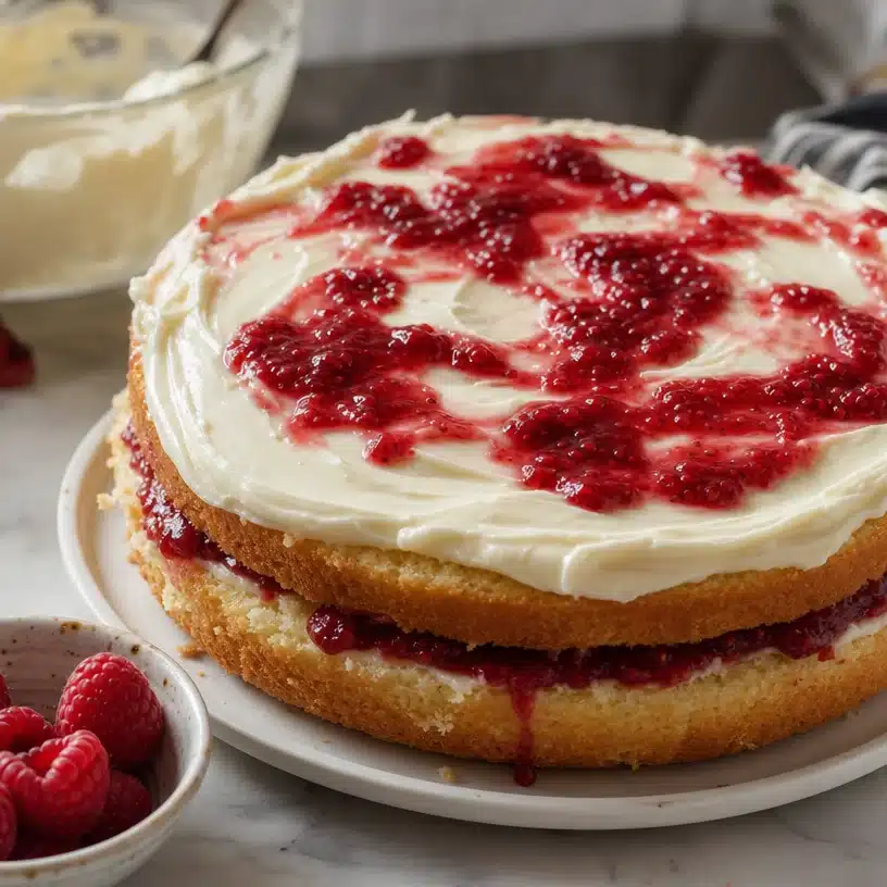Delightful Raspberry Lemon Cake 4 Delightful Raspberry Lemon Cake