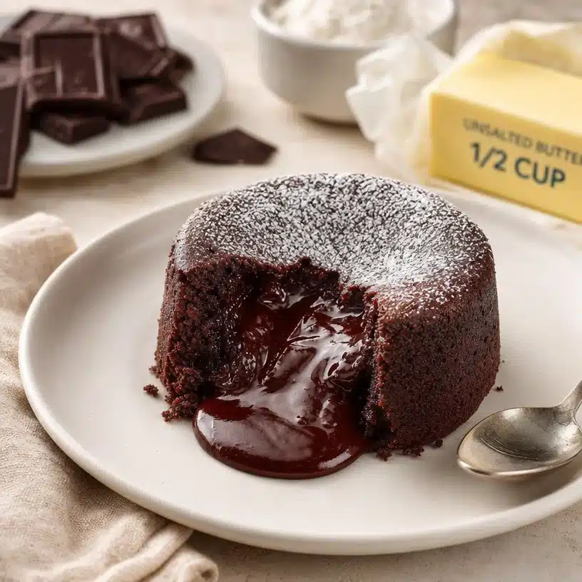 Homemade Chocolate Lava Cakes 3 Delicious homemade chocolate lava cakes with molten centers