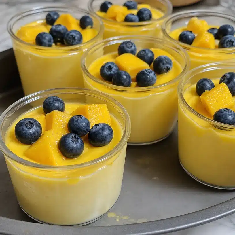 No-Bake Mango Panna Cotta 4 No-Bake Mango Panna Cotta