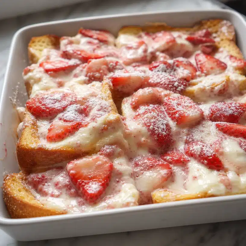 Strawberry Cheesecake French Toast 4 Strawberry Cheesecake French Toast