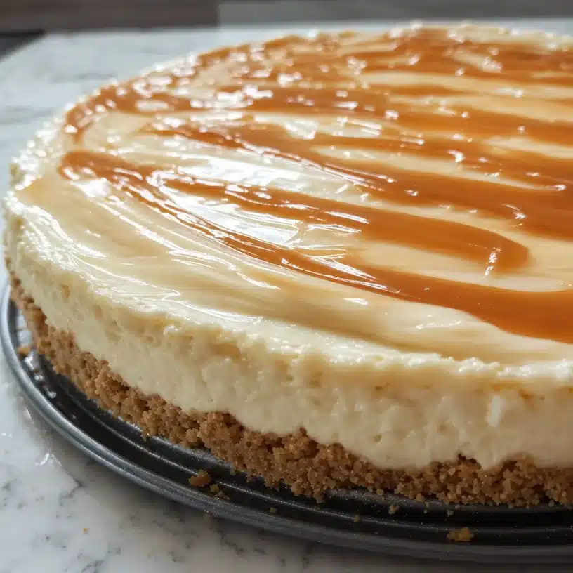 White Chocolate Caramel Cheesecake 4 White Chocolate Caramel Cheesecake