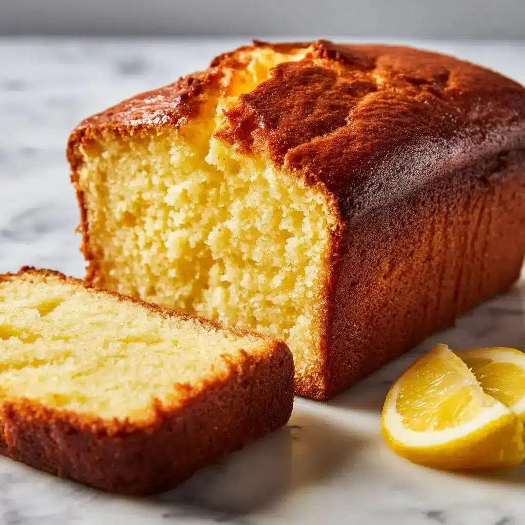 Healthy Lemon Greek Yogurt Loaf Cake 2 Healthy lemon Greek yogurt loaf cake with zesty flavor slices on a plate.