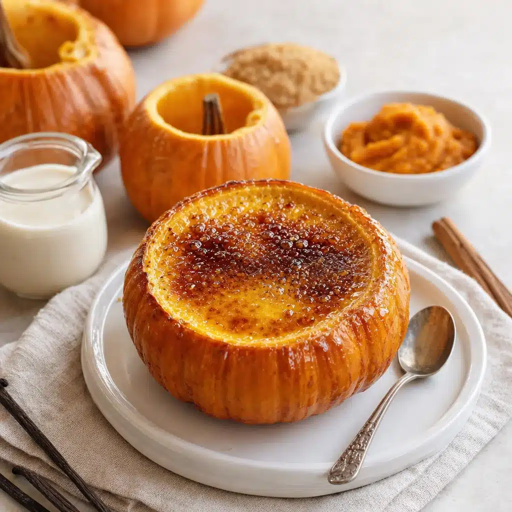 Silky Pumpkin Spice Custard with a Crispy Caramel Top 4 Creamy Pumpkin Spice Crème Brûlée