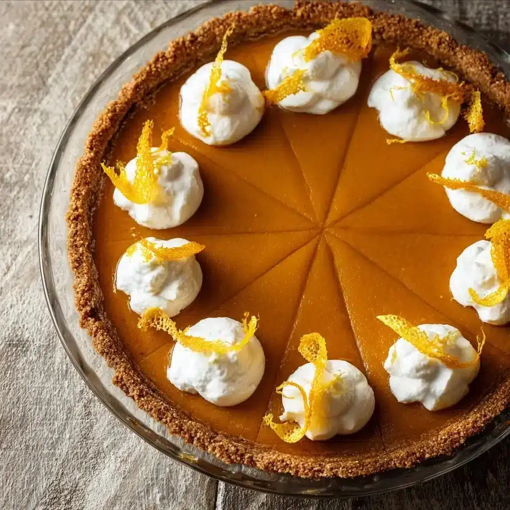 Wholesome honey carrot pie topped with carrots and honey glaze